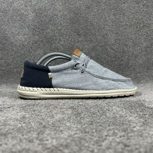 Hey Dude Wally Funk Nylon Craft Men’s Size 11 Navy Slip-On Loafer Casual Shoes